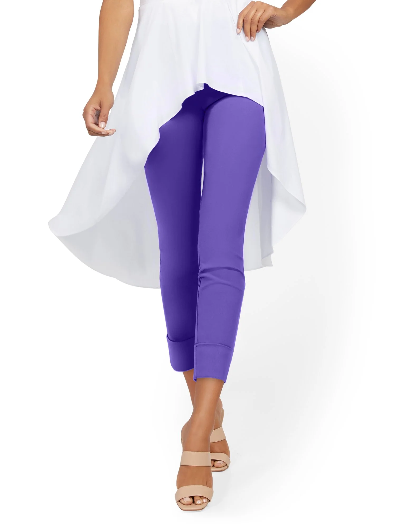 Whitney High-Waisted Pull-On Slim-Leg Capri Pant - Image 64