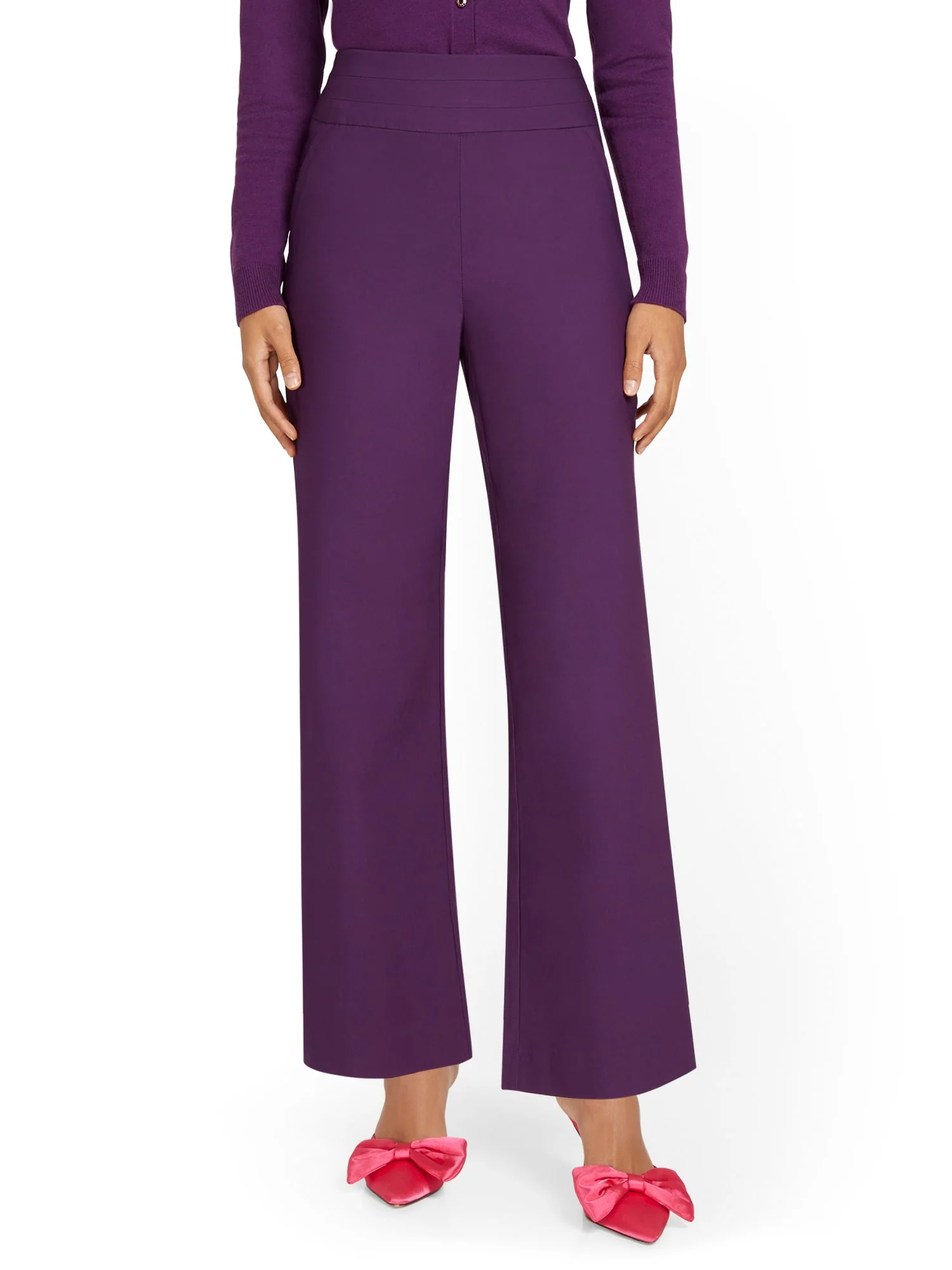 Whitney High-Waisted Pull-On Wide-Leg Pant - Image 19
