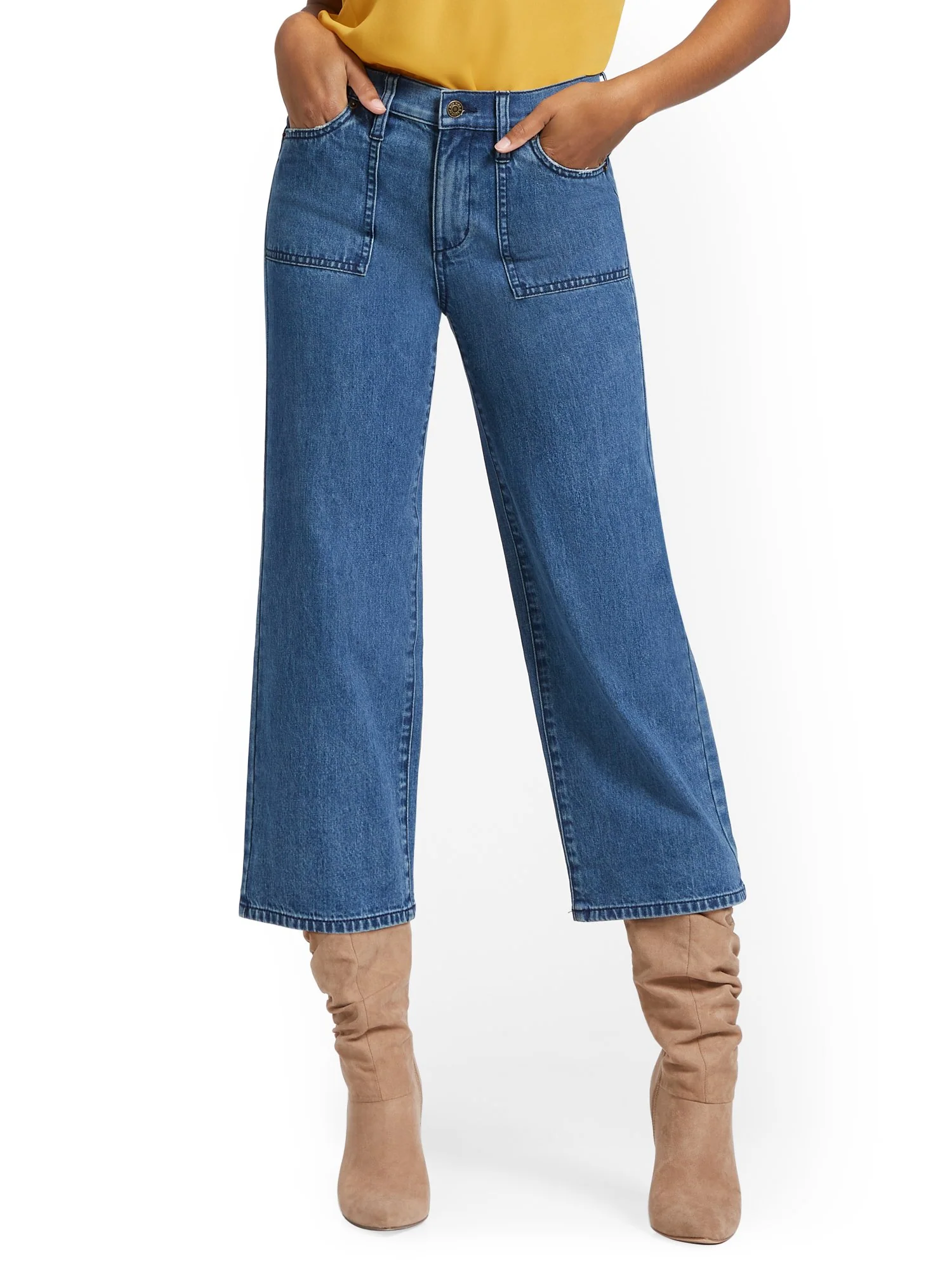 Wide-Leg Capri Jeans - Image 2