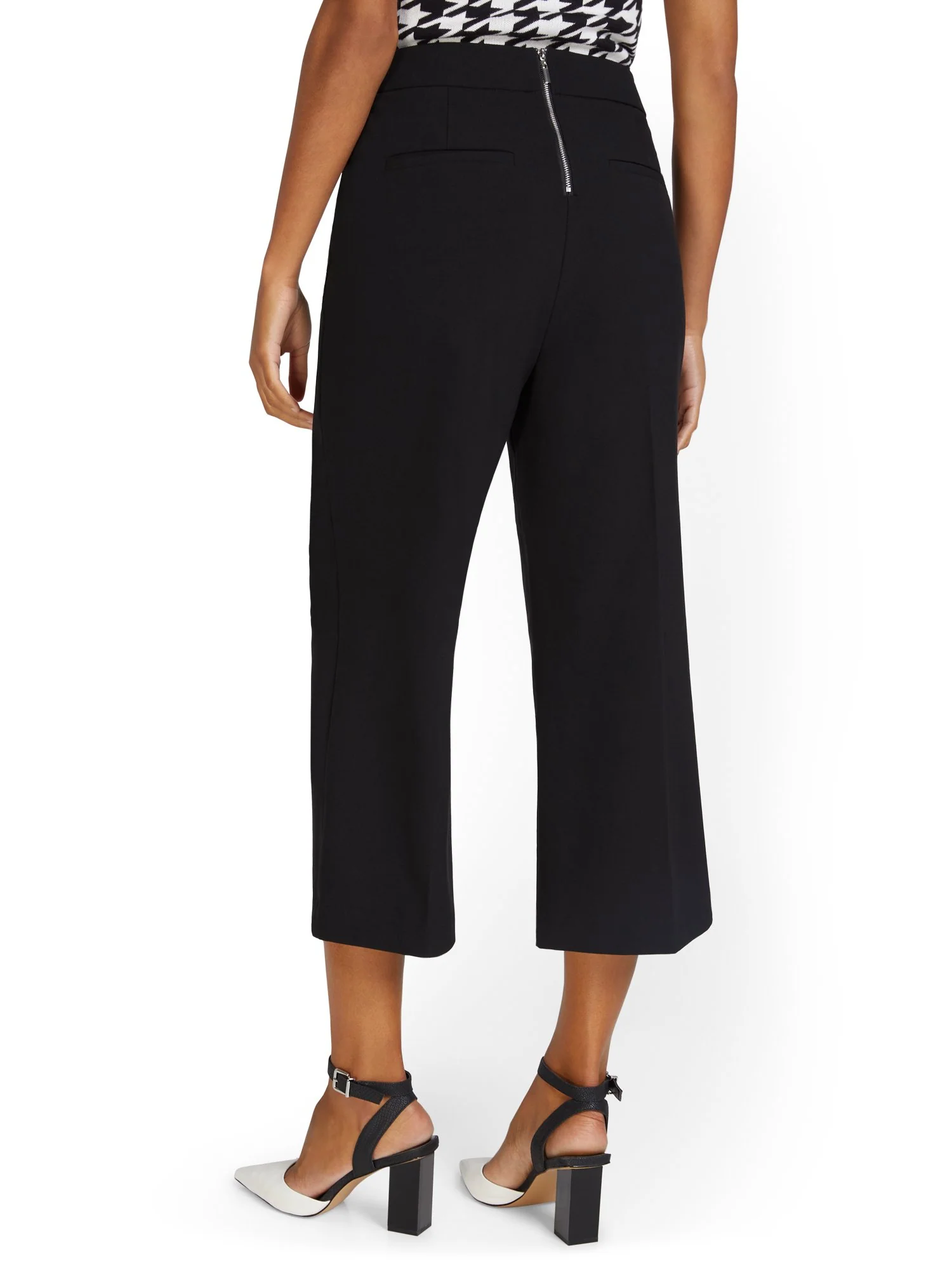 Wide-Leg Capri Pant - Essential Stretch - 7th Avenue - Image 3