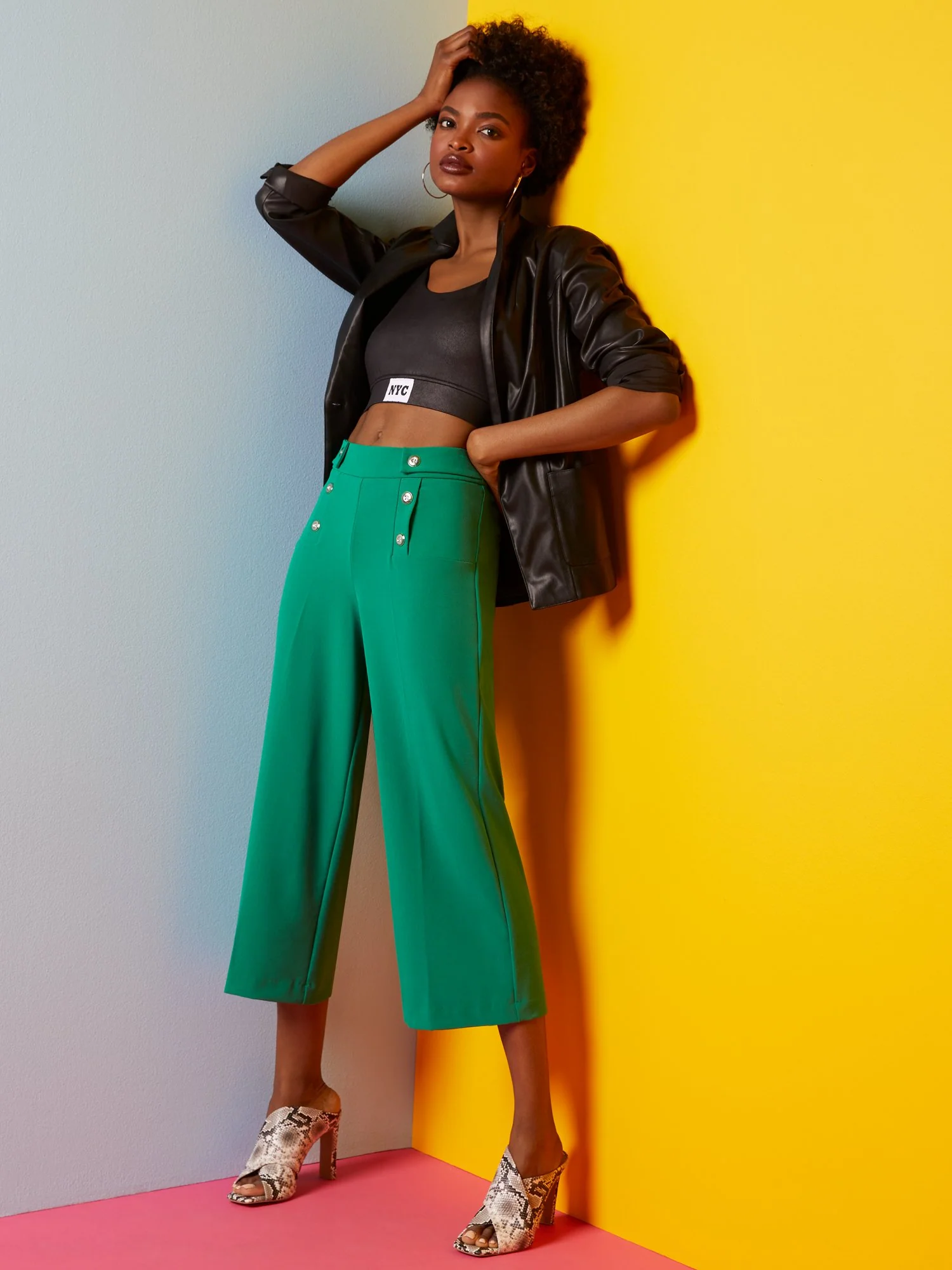 Wide-Leg Capri Pant - Essential Stretch - 7th Avenue - Image 7