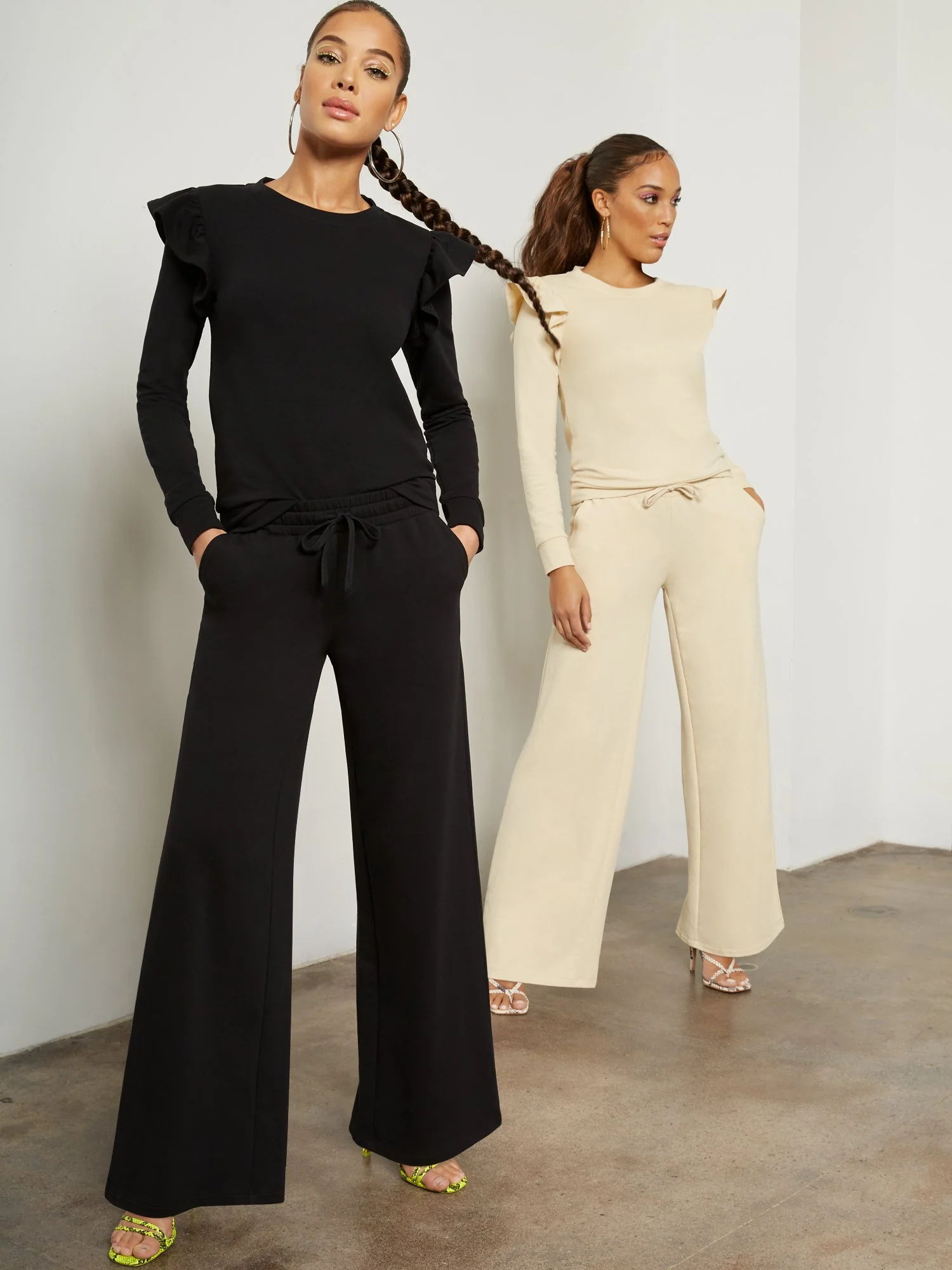 Wide-Leg Drawstring Lounge Pant - Image 2