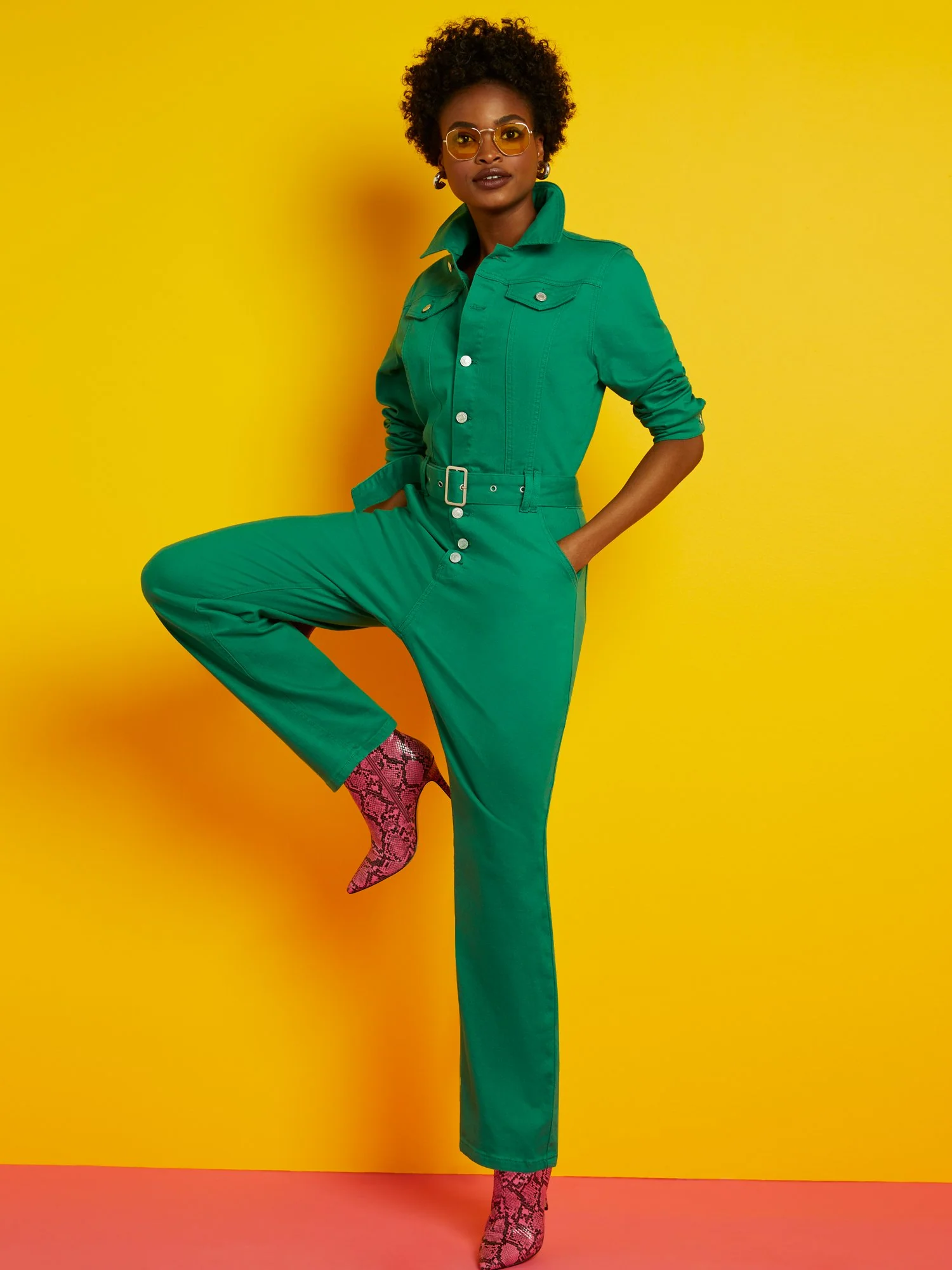 Wide-Leg Jumpsuit - Warrior Green - Image 2