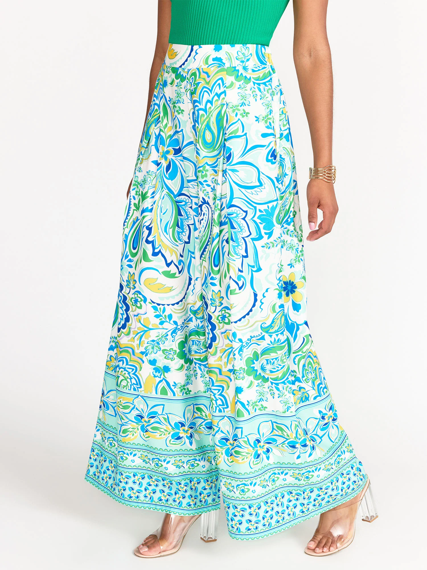 Flying Tomato Wide Leg Printed Pants - Brands We Love