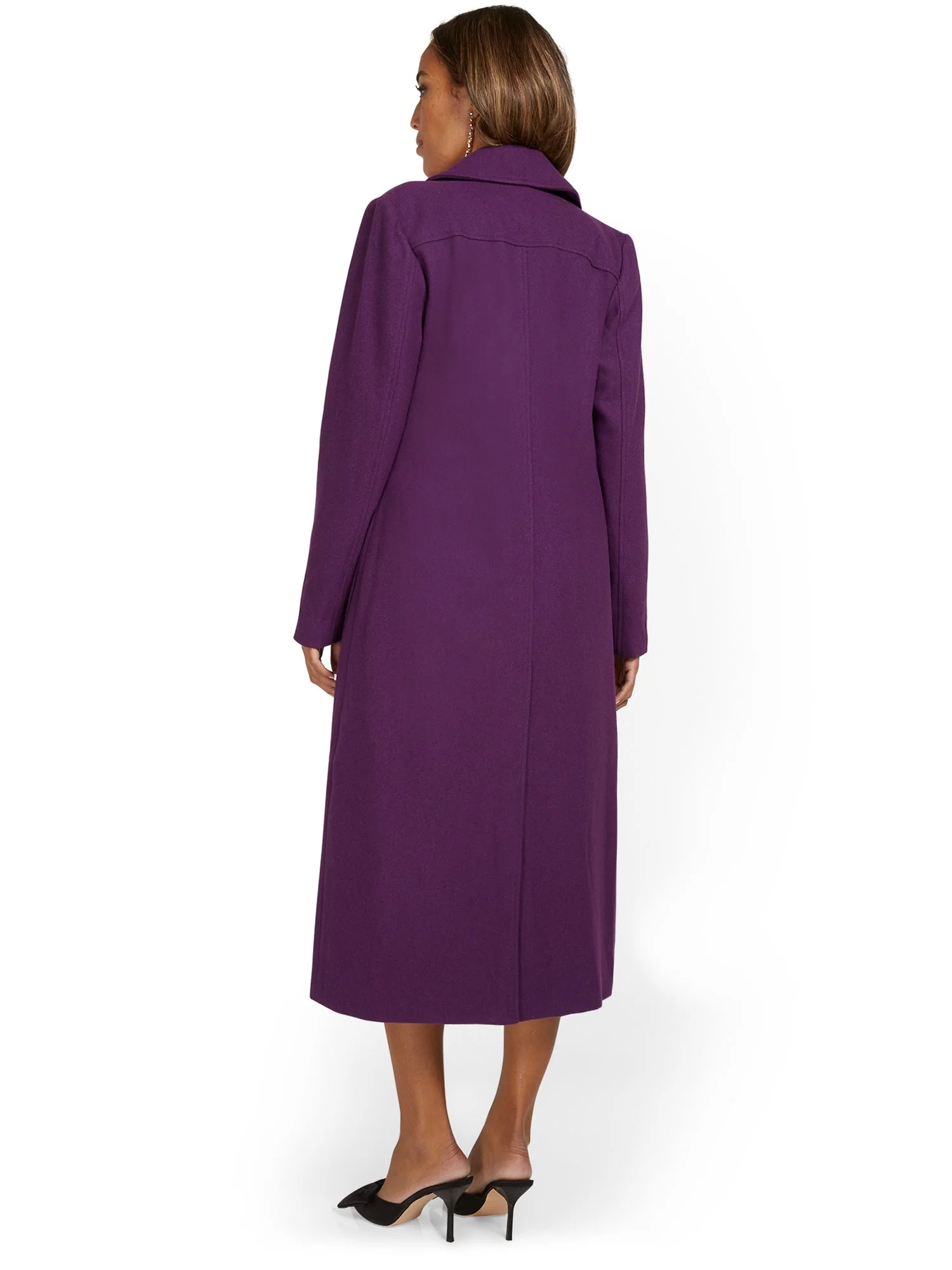 Wool Longline Coat - Image 3