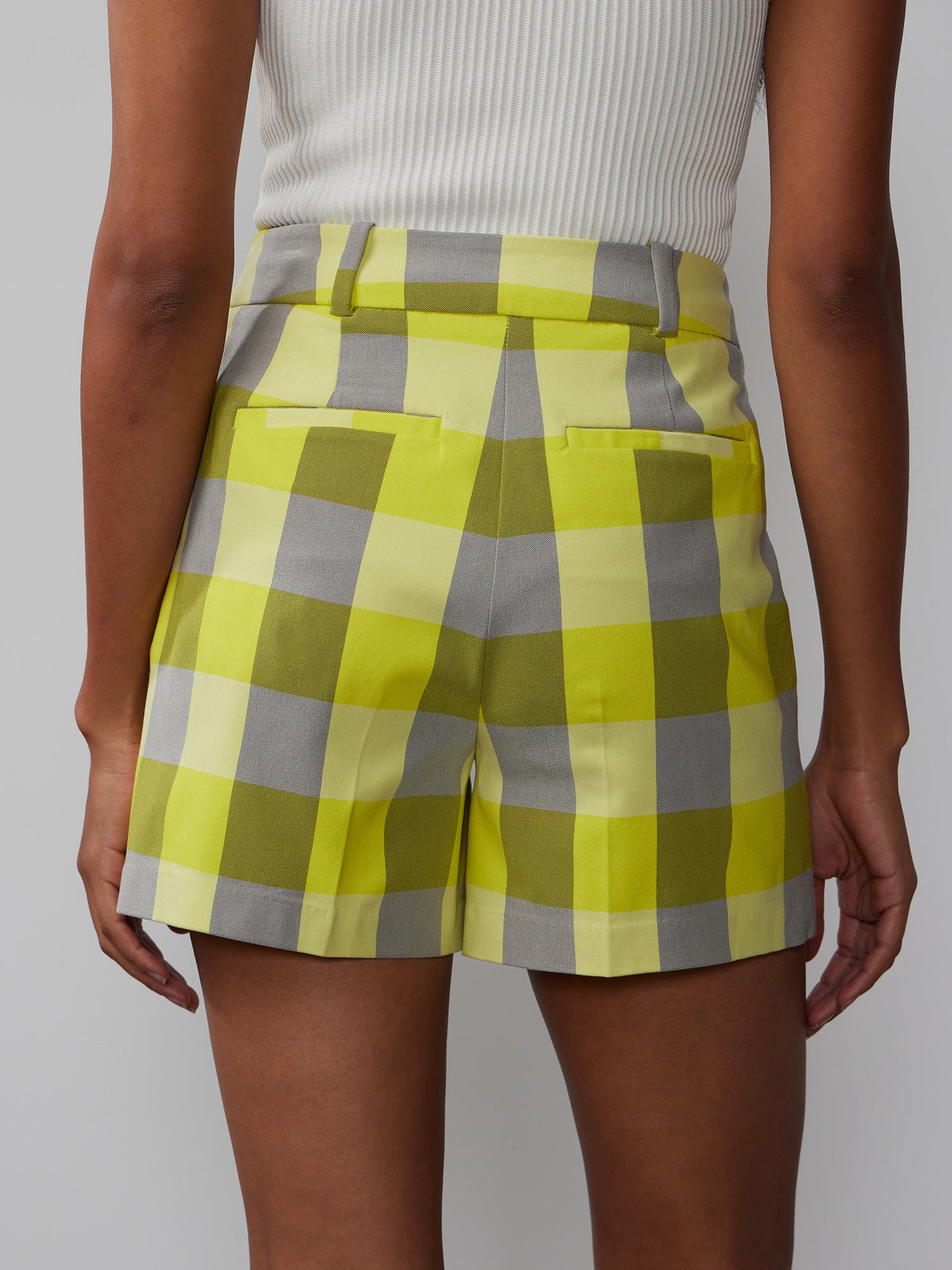 Yarn Dyed Plaid Shorts - Image 3
