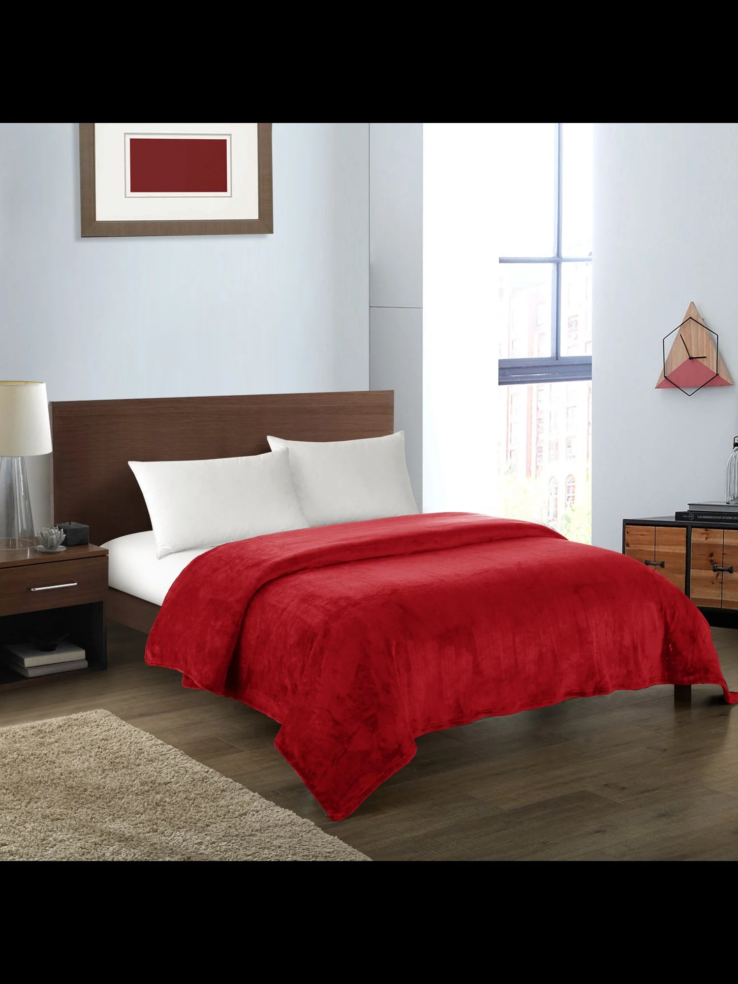 Zahava Twin-Size Ultra Plush Fleece Blanket - NY&C x Chic Home - Image 18
