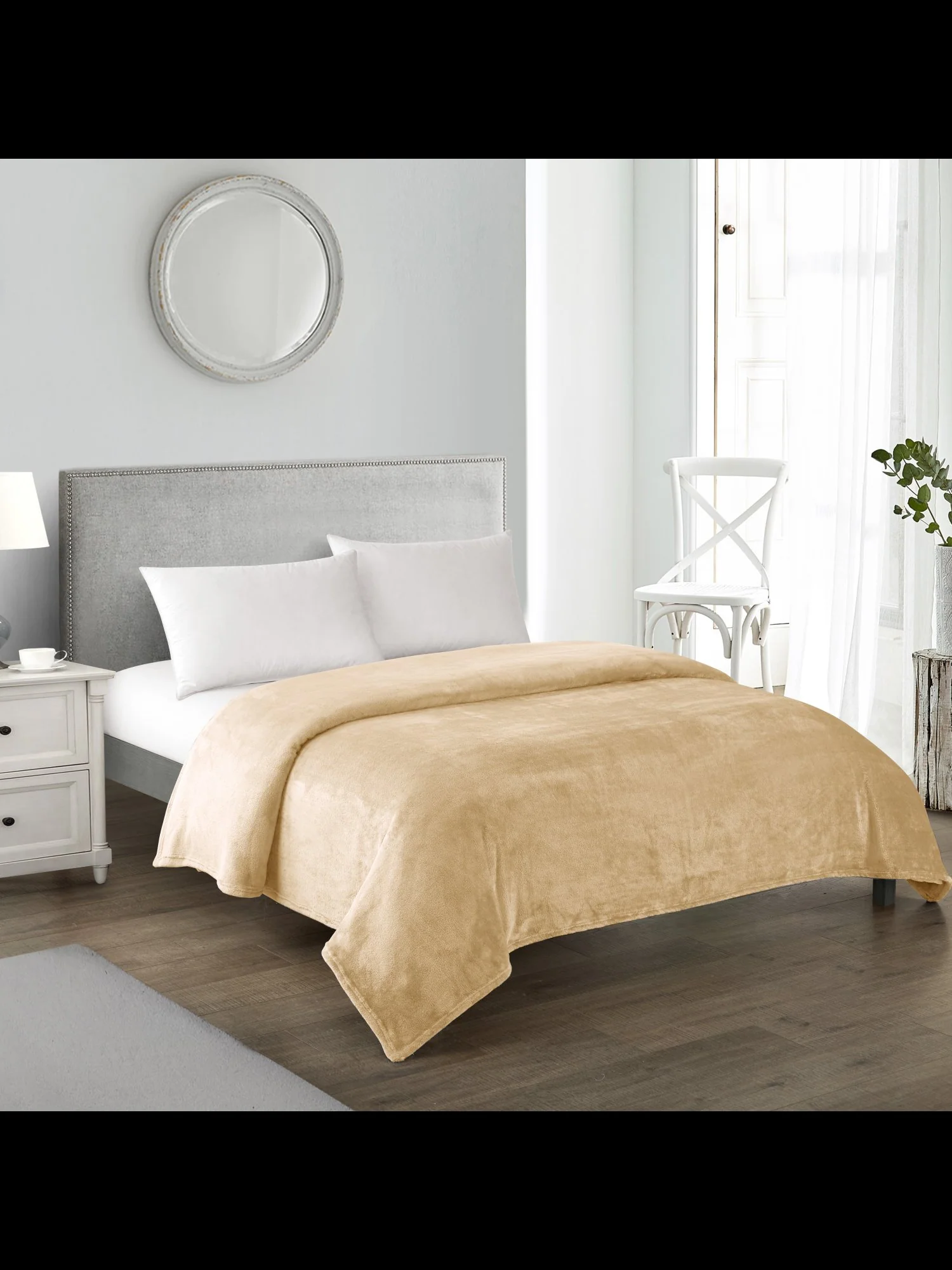 Zahava Twin-Size Ultra Plush Fleece Blanket - NY&C x Chic Home - Image 23