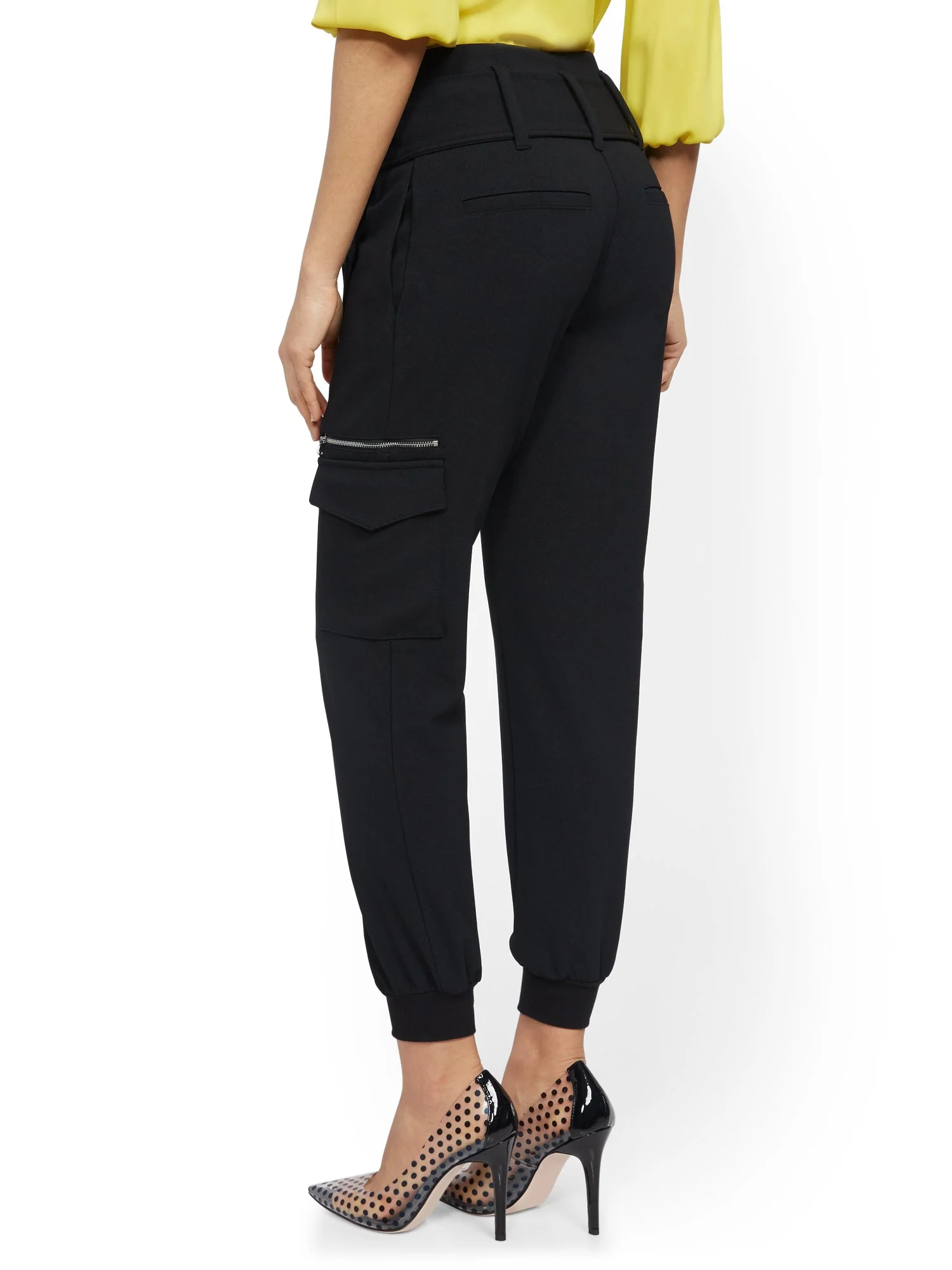 Zip-Accent Straight-Leg Cargo Pant - 7th Avenue - Image 3