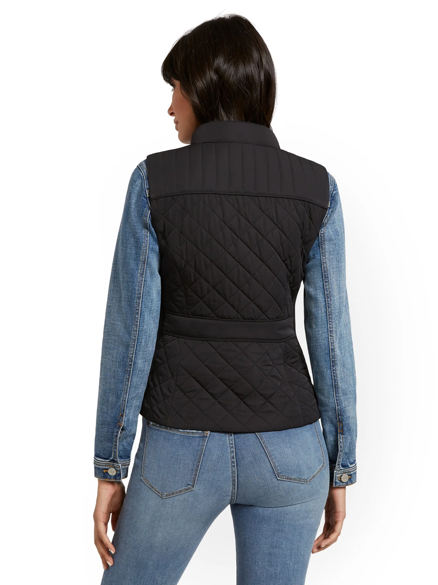 Zip-Front Quilted Vest - Image 3