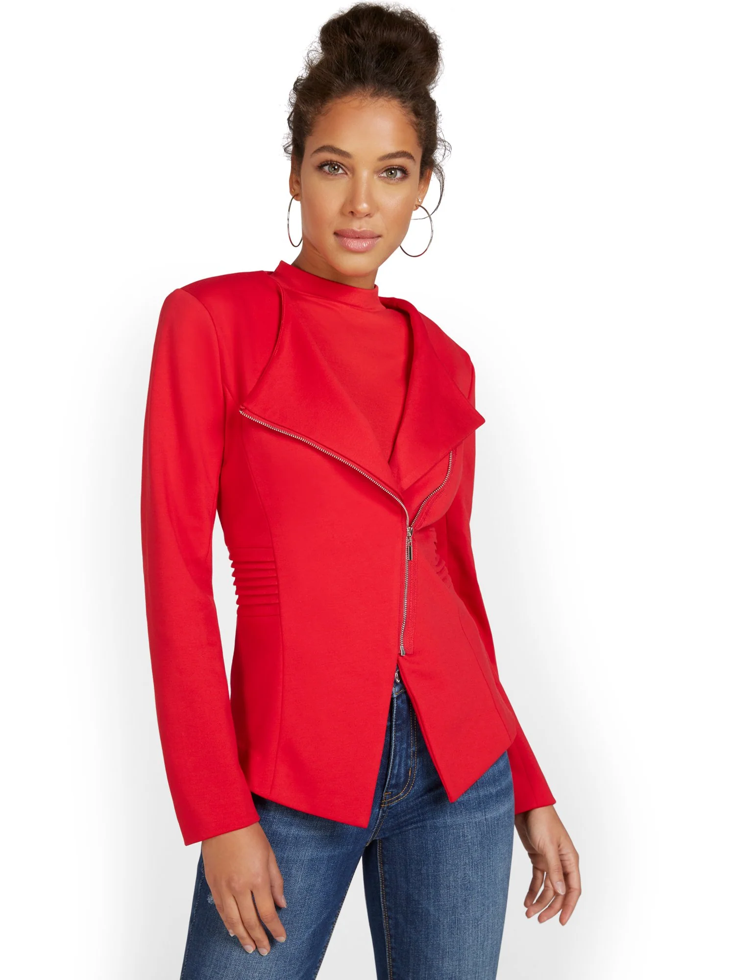 Zip-Up Ponte Blazer - Image 6